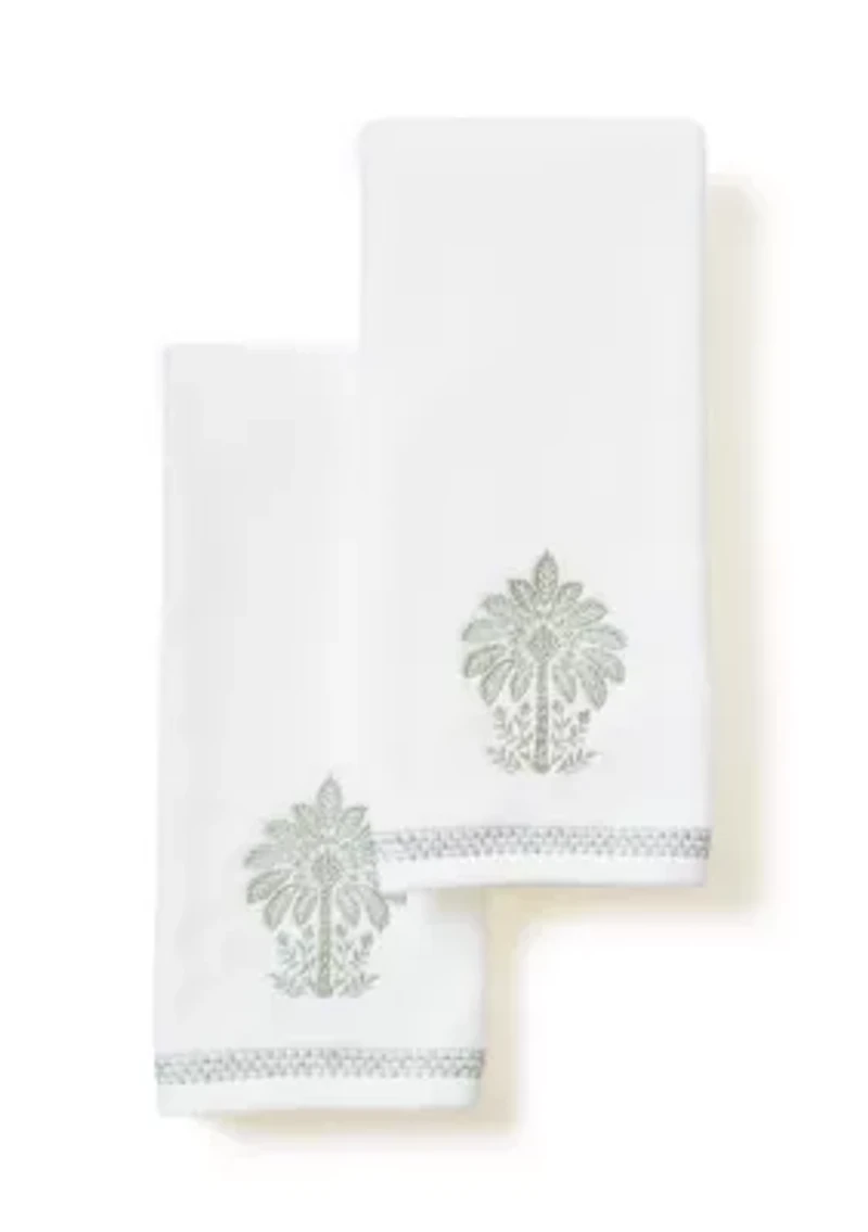 Tree Ogee Hand Towel Set - of 2