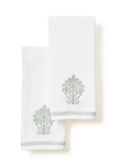 Tree Ogee Hand Towel Set - of 2