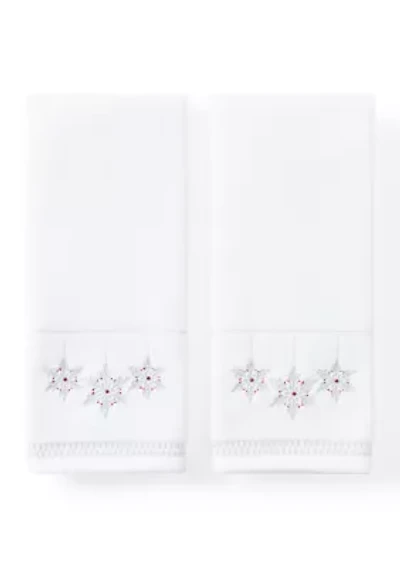 Holiday Snowflake Hand Towel Set