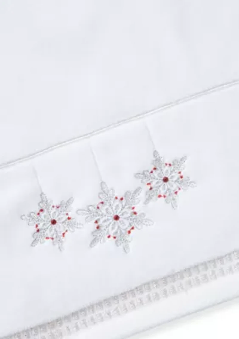 Holiday Snowflake Hand Towel Set