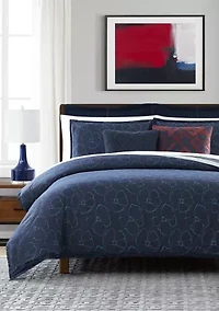 Indigo Floral Comforter