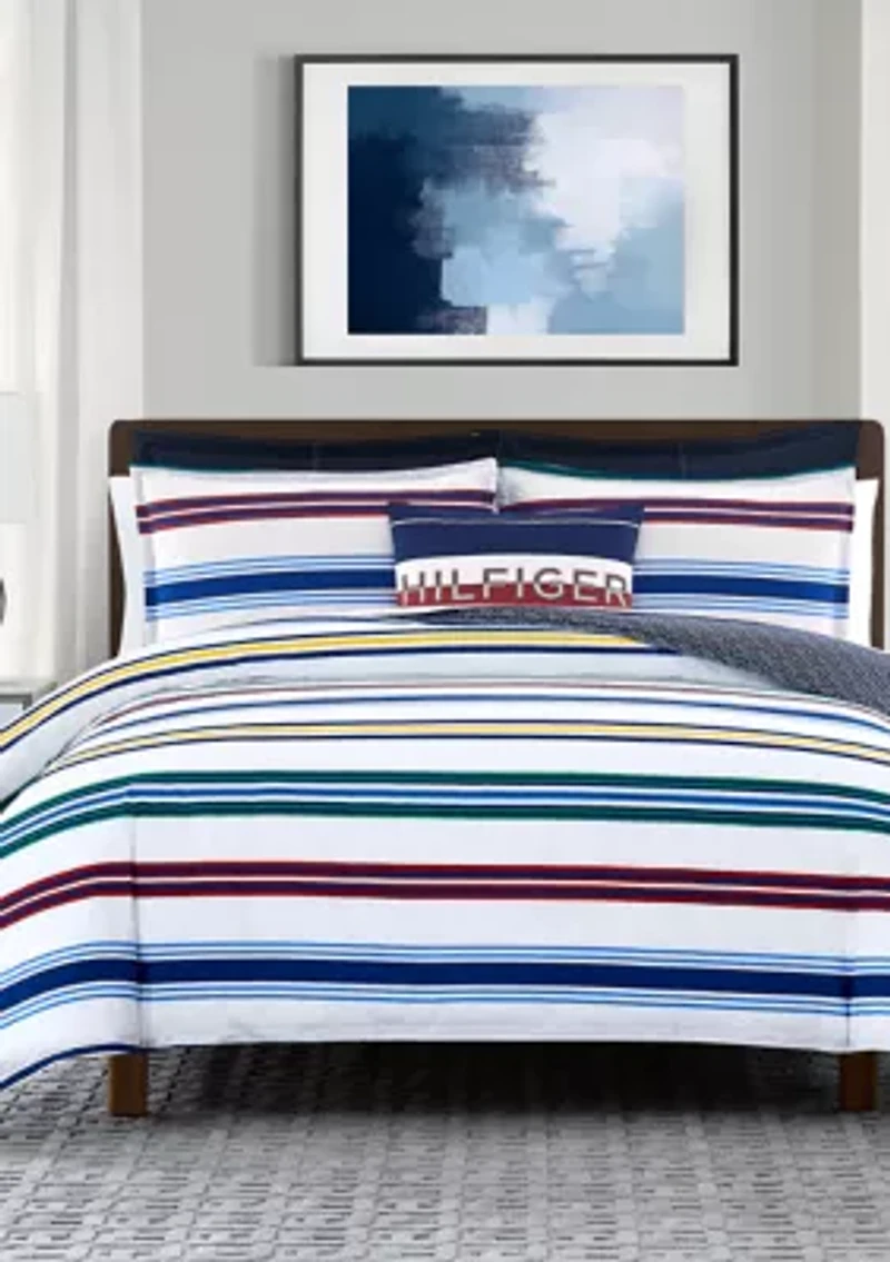 Multi Stripe Comforter Set