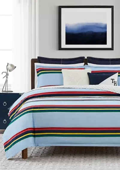 Ribbon Stripe Comforter Set