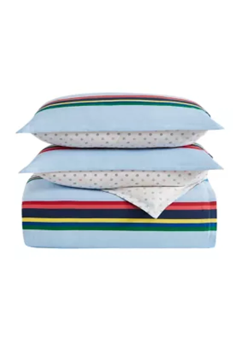 Ribbon Stripe Comforter Set