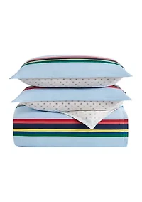 Ribbon Stripe Comforter Set
