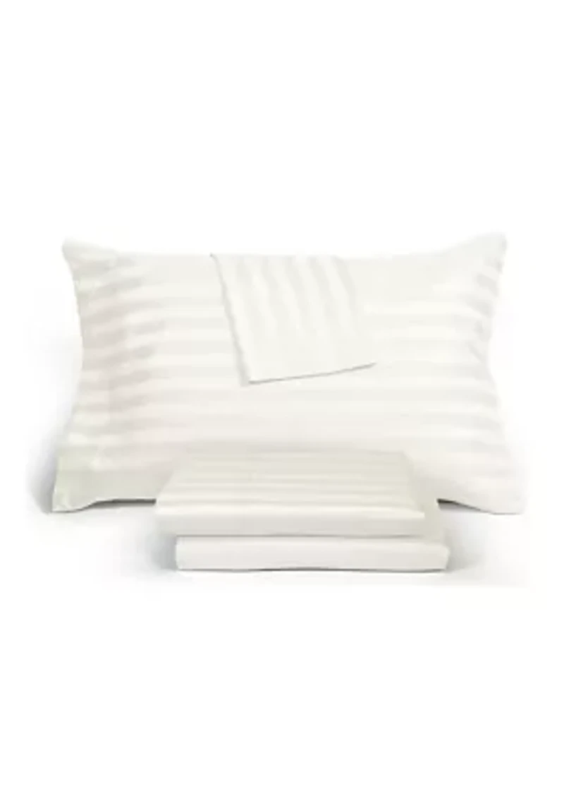 1200tc Sateen Stripe Sheet Set
