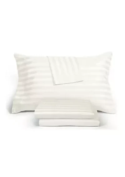 1200tc Sateen Stripe Sheet Set