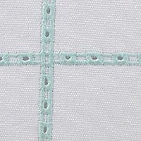 Eyelet Square Green Decorative Pillow