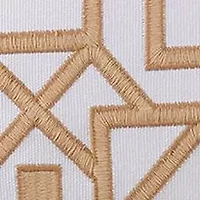 Trellis Square Linen Decorative Pillow