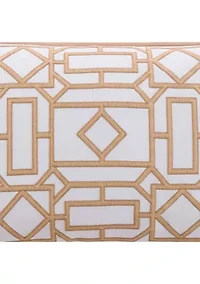 Trellis Square Linen Decorative Pillow