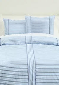 Striped Comforter and Duvet Set