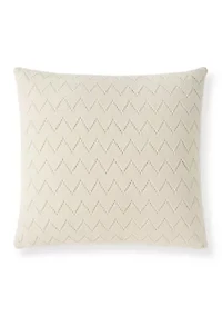 Herringbone Knit Decorative Throw Pillow