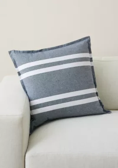 Yarn Dye Sailor Stripe Decorative Pillow
