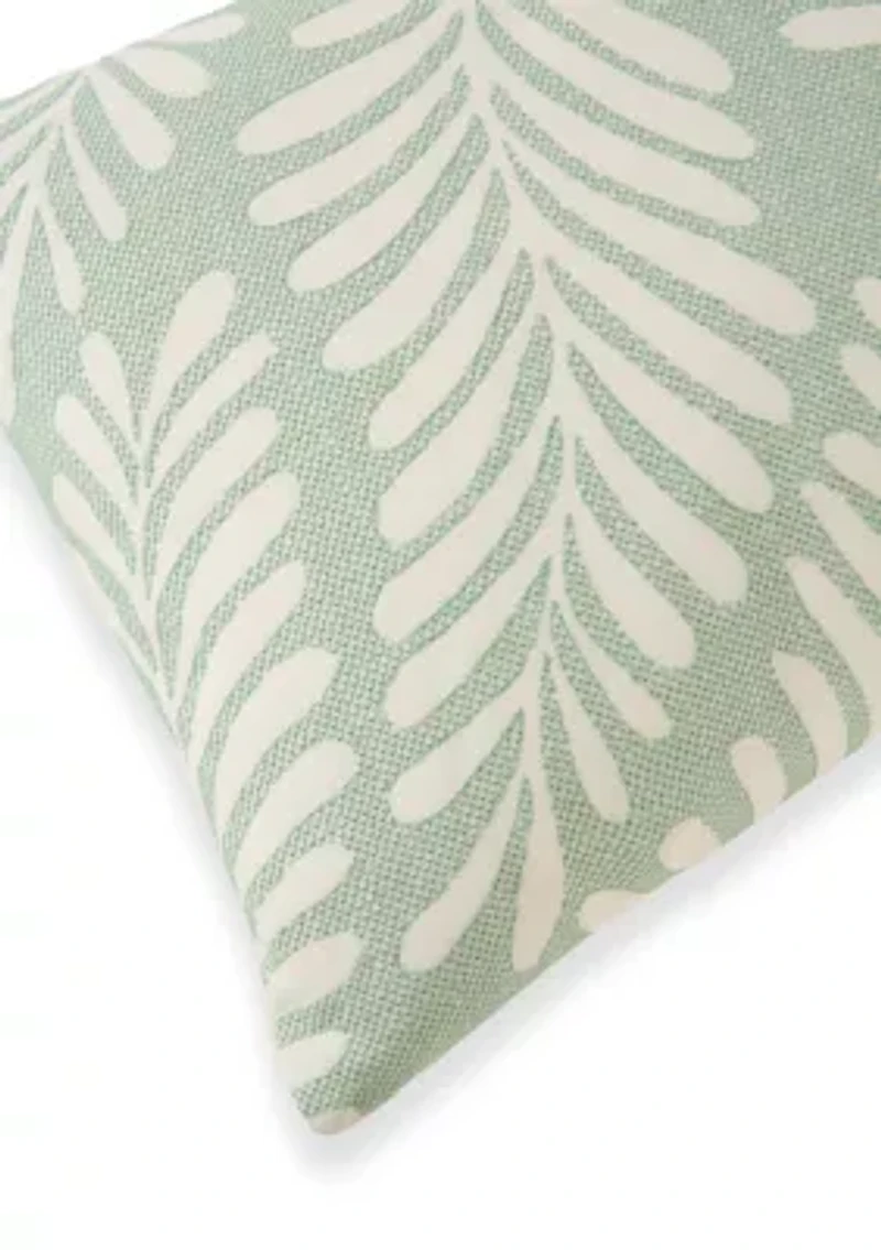 Cedar Island Breakfast Sage Decorative Throw Pillow