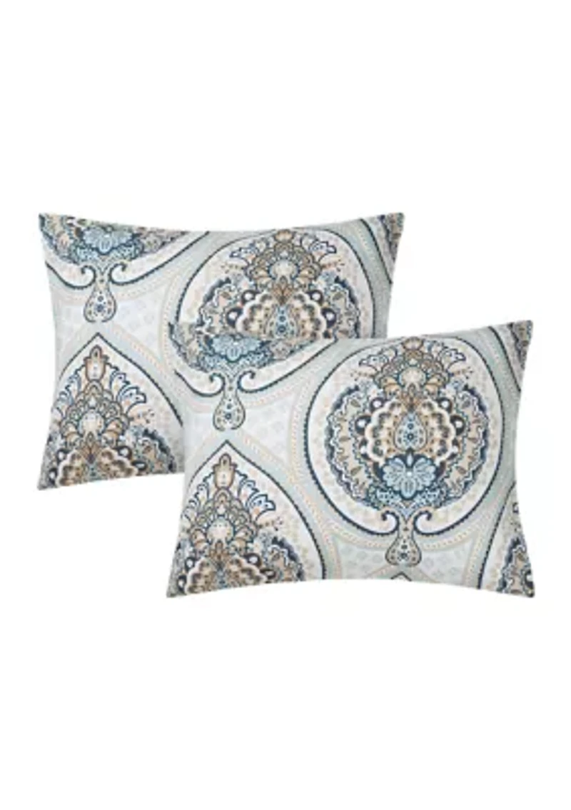 Allerton Blue 5 Piece Comforter Quilt