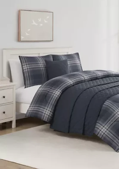 Ricardo Blue 5 Piece Comforter Quilt Set