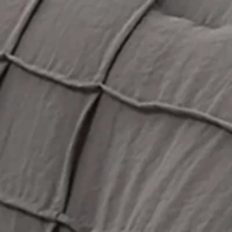 Trion Dark Gray Comforter Set