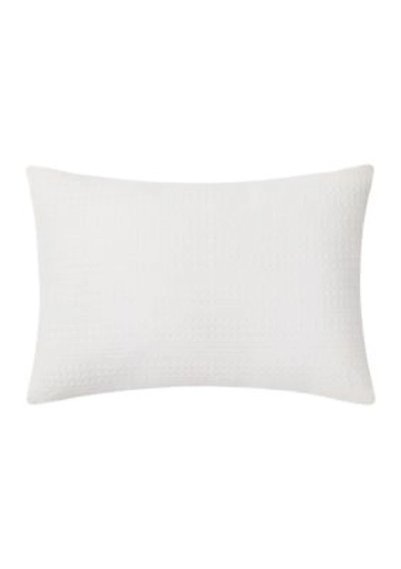 Waffle Ave 5 Piece White Comforter Set