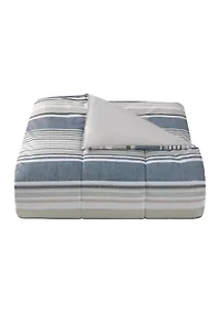 Easton Stripe 5-Piece Comforter and Quilt Set