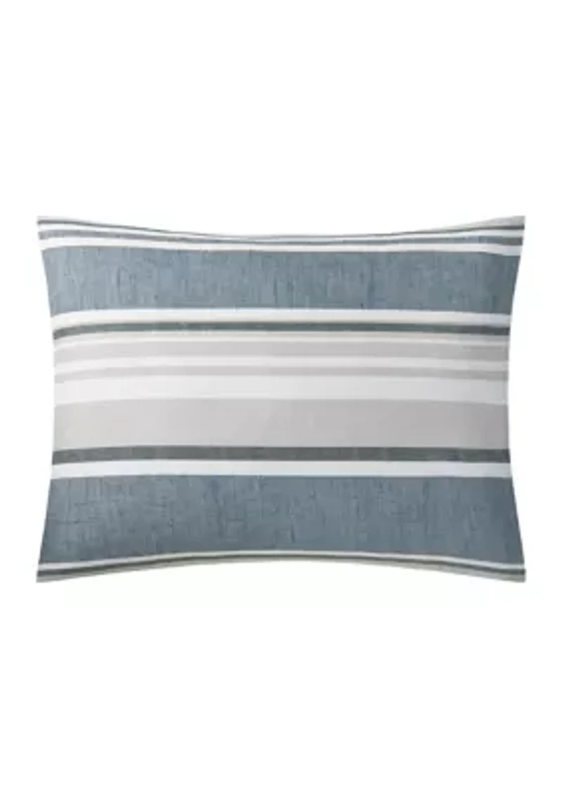 Easton Stripe 5-Piece Comforter and Quilt Set