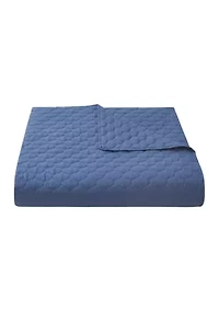 Zinnia Blue 5-Piece Comforter and Quilt Set