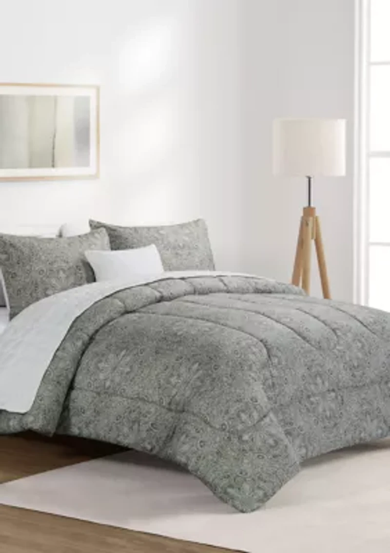Holiday Lace Comforter & Quilt 5-Piece Bed Set