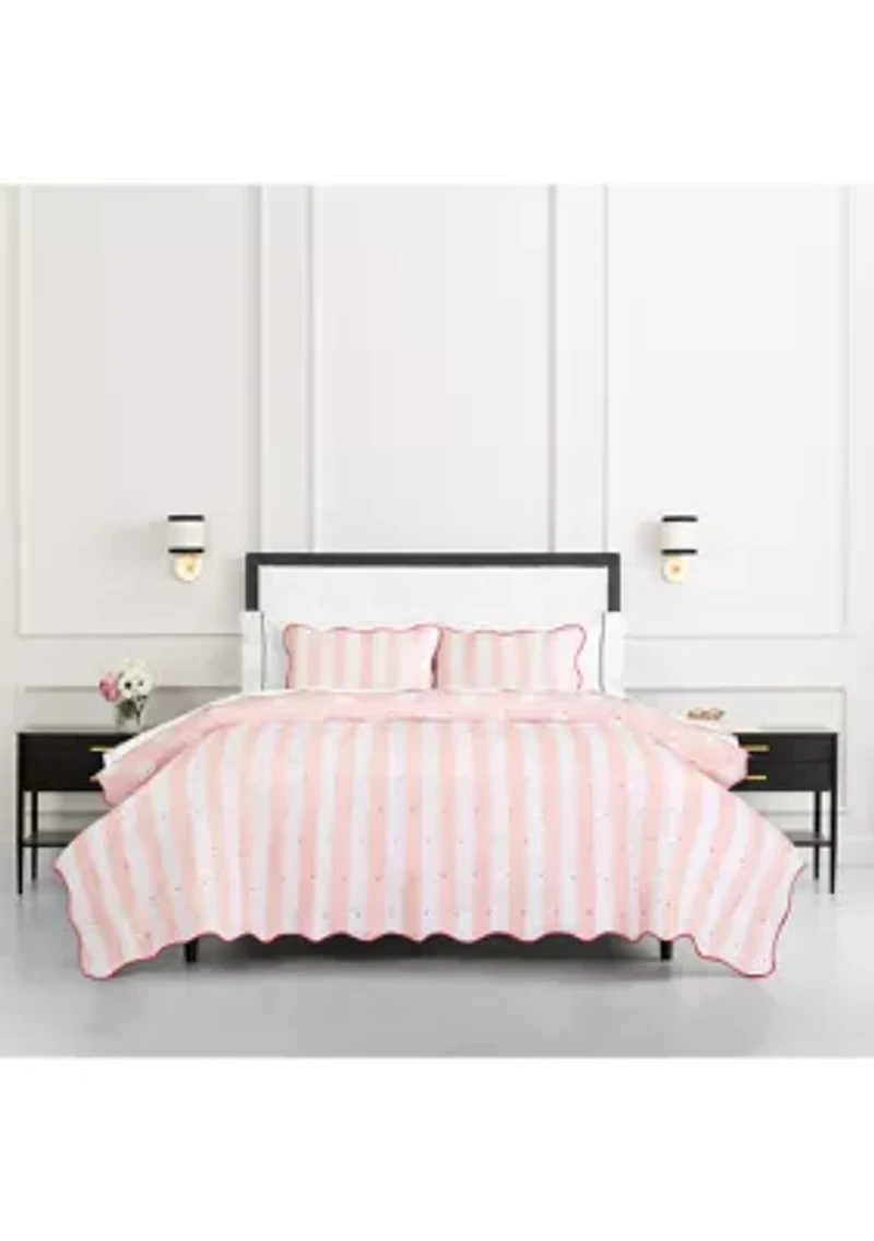Stripe Dot Quilt Set