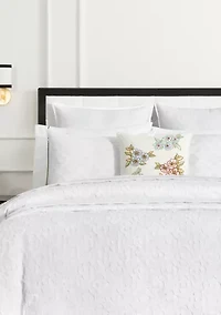 Geo Clip Jacquard Comforter Set