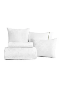 Geo Clip Jacquard Comforter Set