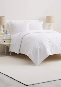 Geometric Clipped Jacquard Comforter Set