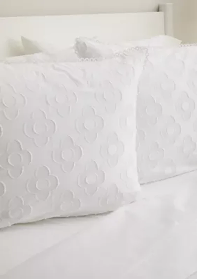 Geometric Clipped Jacquard Comforter Set