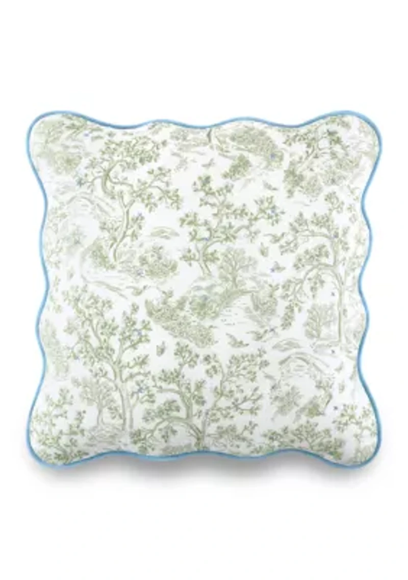 Tree Toile Euro Sham