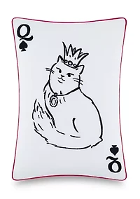 Queen Of Spades Throw Pillow