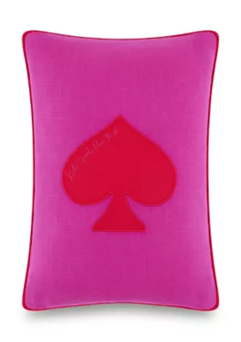 Queen Of Spades Throw Pillow