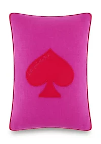 Queen Of Spades Throw Pillow