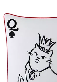 Queen Of Spades Throw Pillow