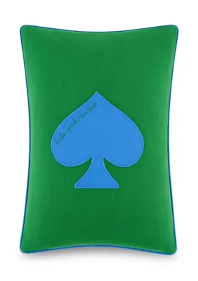 5 Of Spades Throw Pillow