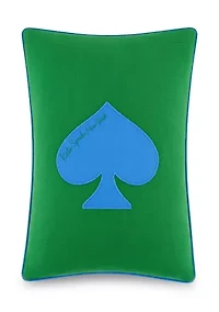 5 Of Spades Throw Pillow