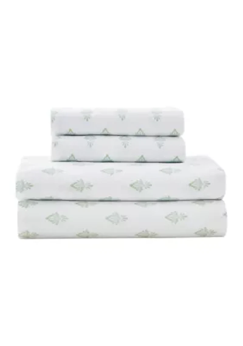 Floral Ogee 10-Piece Bedding Set