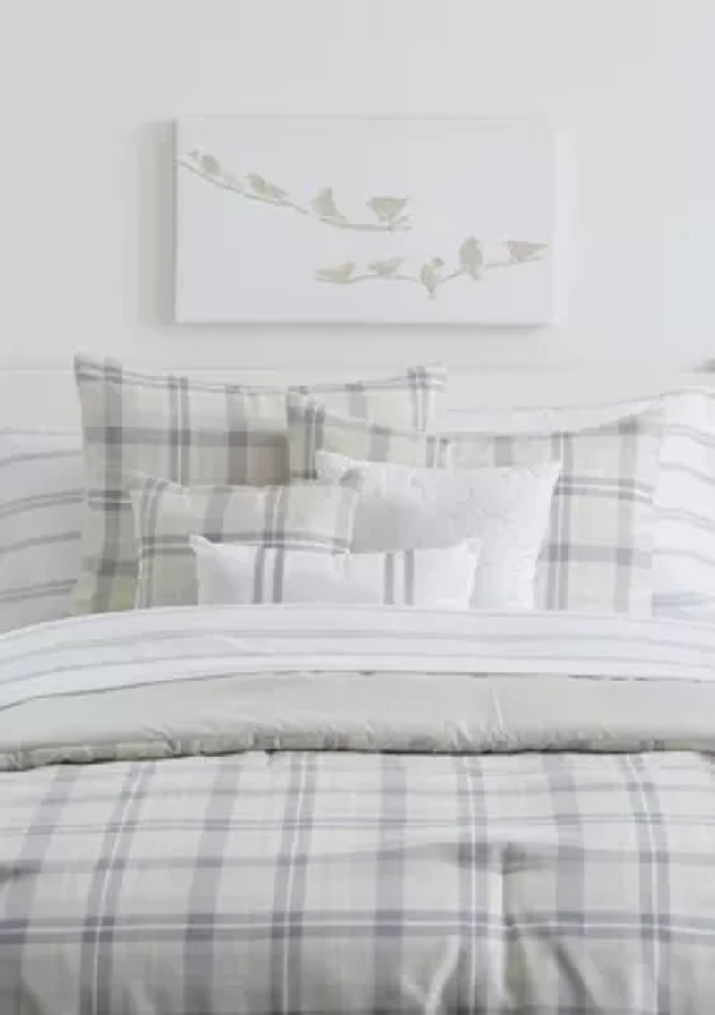 Plaid 10 Piece Comforter Set
