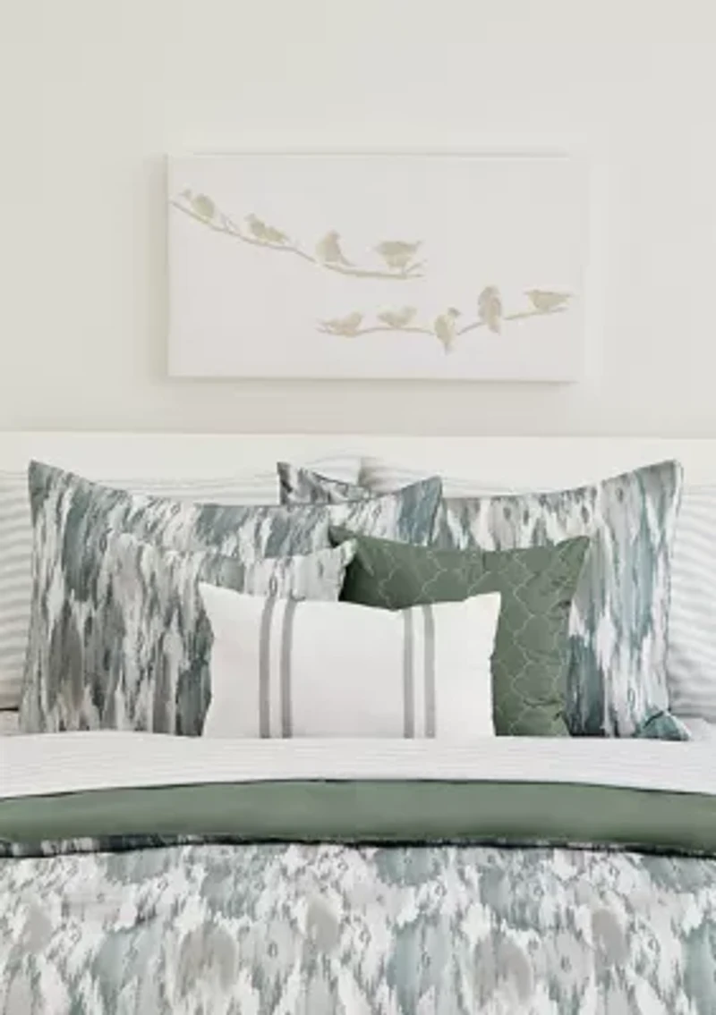 Abstract Ikat Comforter Set