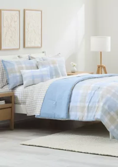 Sketch Plaid Comforter Set