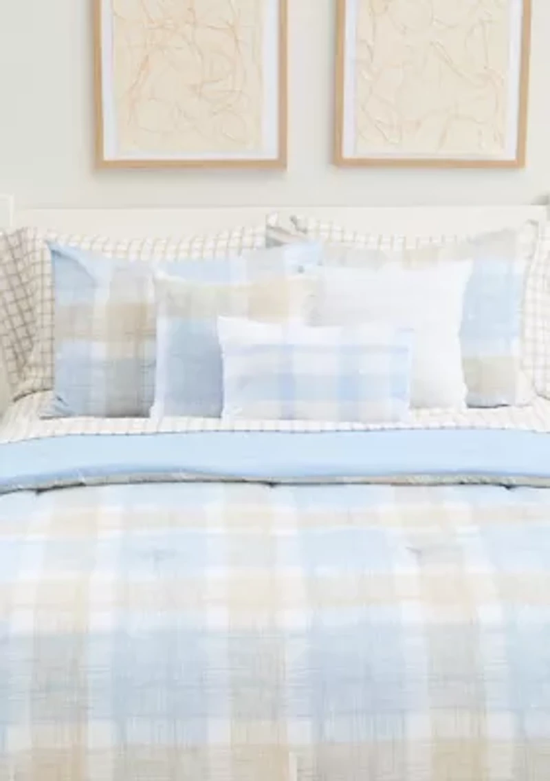 Sketch Plaid Comforter Set