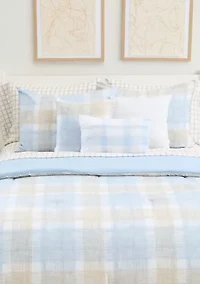Sketch Plaid Comforter Set