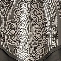 Amadeo Smoke Umbrella Valance 54-in. x 17-in.