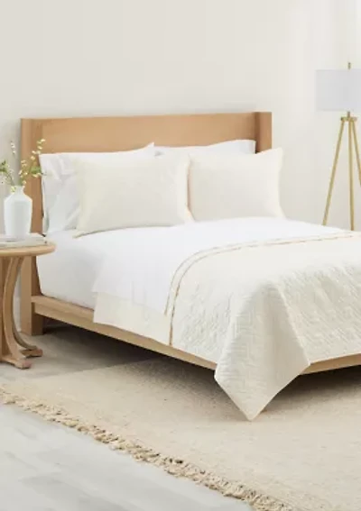 Chain Stitch Quilt Bedding Set