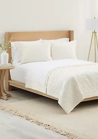 Chain Stitch Quilt Bedding Set