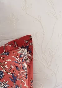 First Blooms Terracotta 3 Piece Comforter Set