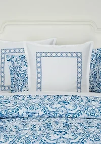 Porcelain Scroll 3 Piece Comforter Set
