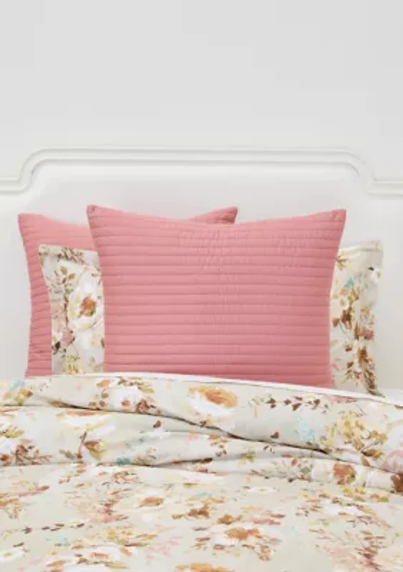 Winter Blooms Euro Sham